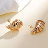 Spiral Hollow Earrings