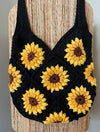 Noir Sunflower Handcrafted Bag