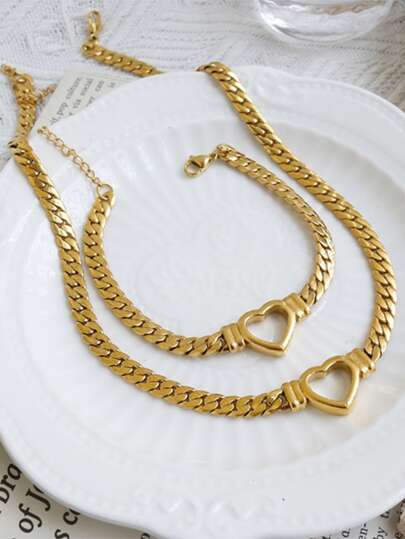 Hollow Heart Necklace