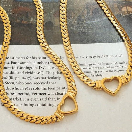 Hollow Heart Necklace
